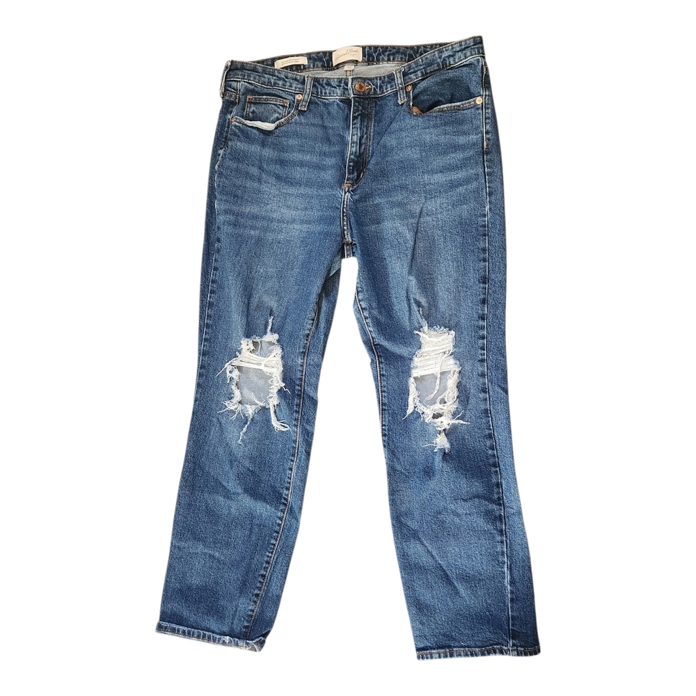 Universal Thread High Rise Slim Straight Light Blue Denim Jeans 14/32R